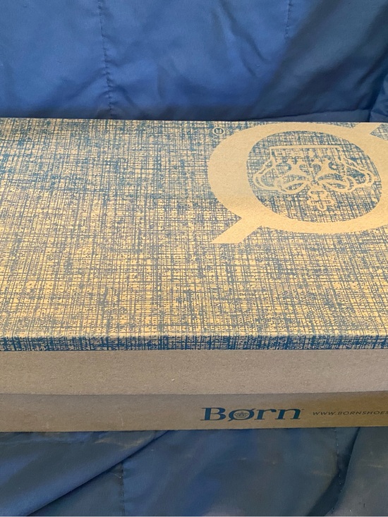 Born Shoes - Born Blue and Tan Women's Shoe Box